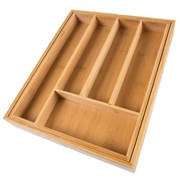 Hastings Home Bamboo Expandable Utensil Drawer Organizer, Flatware, Utensil, Cutlery Kitchen Divider, Desk, Office 315360HMN